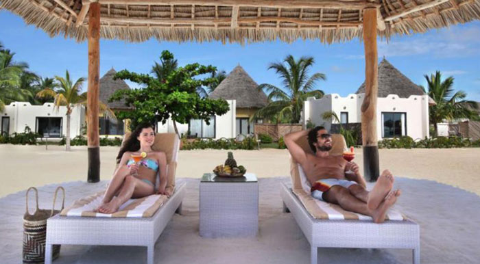 relaxing in Zanzibar